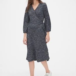 NWT GAP Women's Softspun Wrap Midi‎ Dress